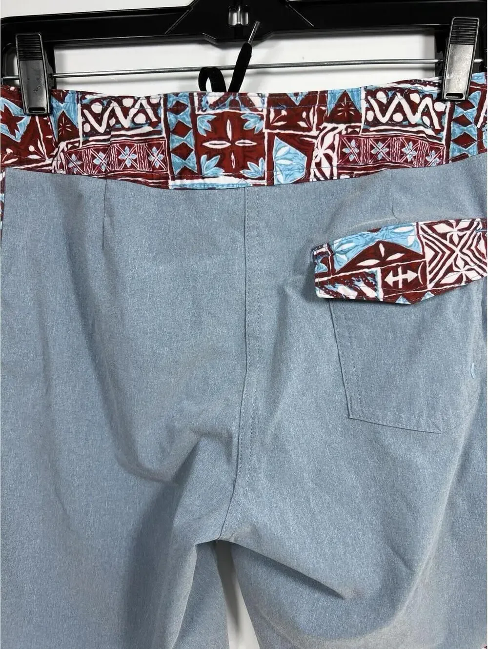 Jacks Surfboards Board Shorts Men’s 28 Blue Red Trim Swim Trunks